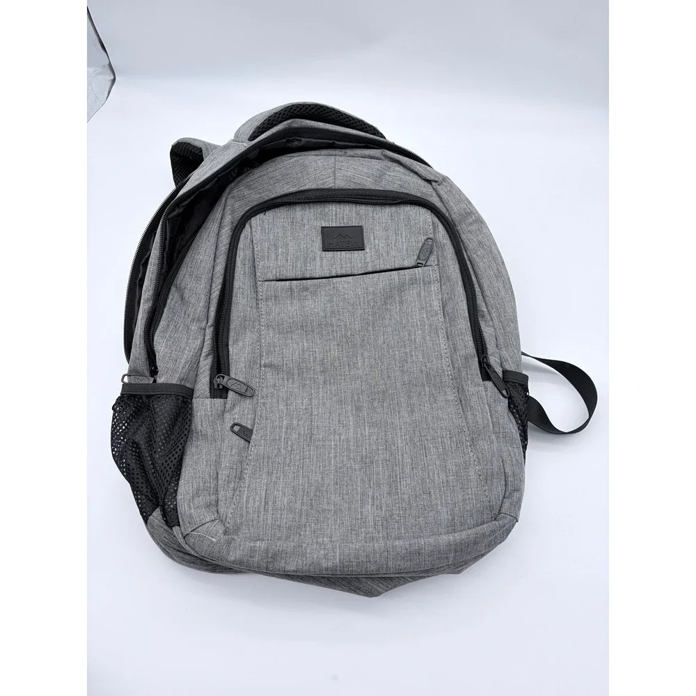 Matein Backpack Unisex Large Gray Travel Laptop Backpack USB Charging Port LRG01